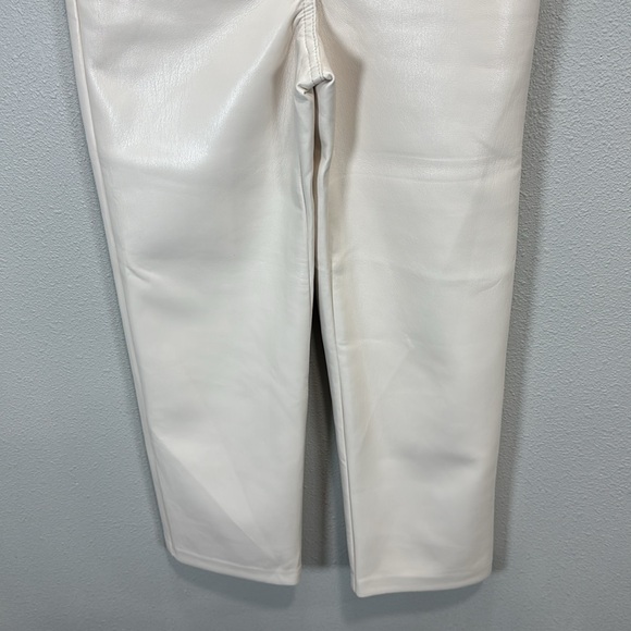 Aritzia Wilfred Melina Cropped faux leather pants in birch - Picture 5 of 10